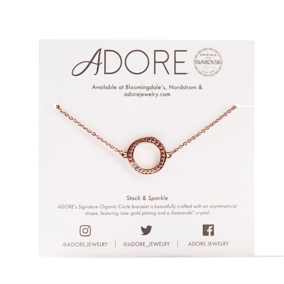 Adore Jewelry - NEW Adore rose gold Swarovski circle bracelet
